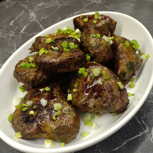 Говяжья печень в жировой сетке