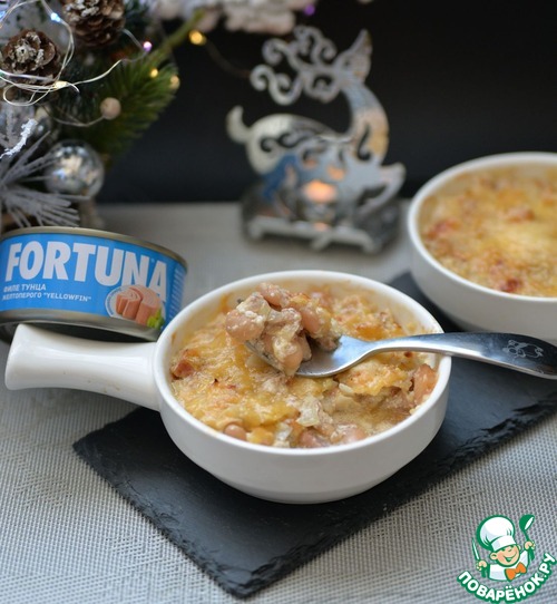 Гратен из фасоли и тунца Гратен из фасоли и тунца