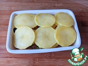 Гратен из картофеля, овощей и тунца Гратен из картофеля, овощей и тунца