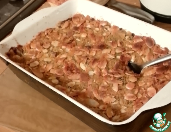 Гратен с зелеными овощами и фасолью