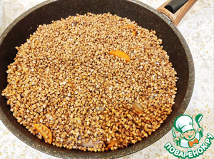Гречка по-купечески с индейкой и грибами