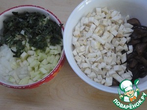 Гречневая каша с грибами и сельдереем