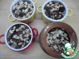 Гречневая каша с грибами и сельдереем