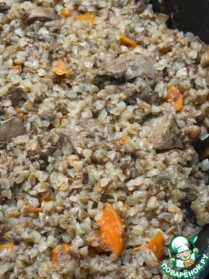Гречневая каша с куриной печенью