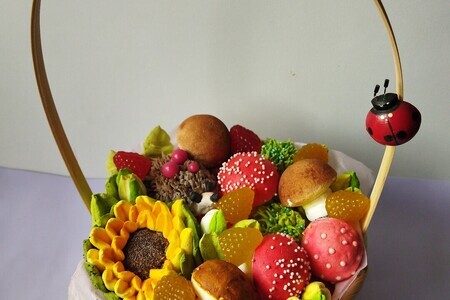 Грибочки из зефира Грибочки из зефира