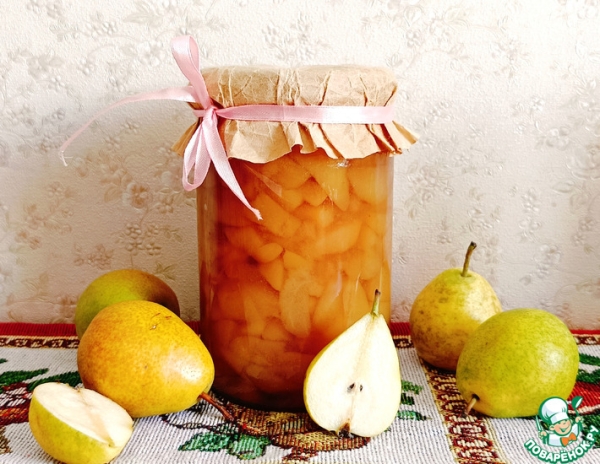 Грушевое варенье целыми дольками