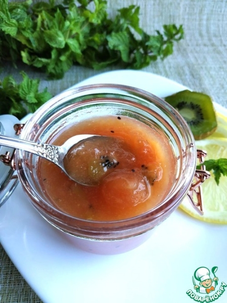 Грушевое варенье с лимоном и киви Грушевое варенье с лимоном и киви