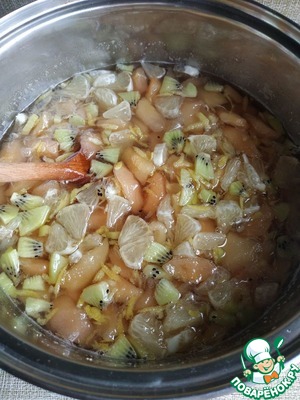 Грушевое варенье с лимоном и киви Грушевое варенье с лимоном и киви