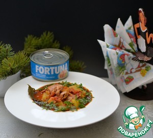 Густой суп испанских рыбаков "Мармитако"