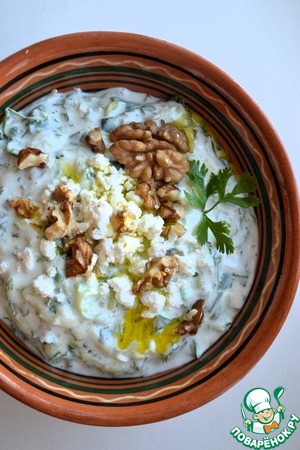 Густой суп "Таратор" на йогурте Густой суп "Таратор" на йогурте