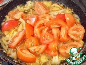 Хаш с картофелем, фетой и яйцом Хаш с картофелем, фетой и яйцом