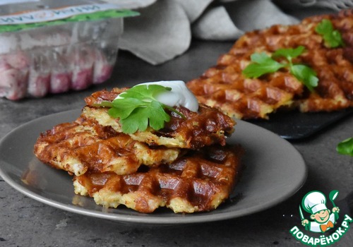 Хашбраун в вафельнице Хашбраун в вафельнице