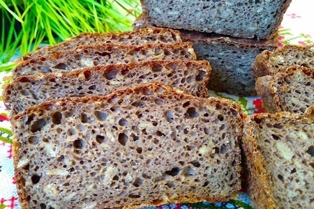 Хлеб - здоровье с льняной мукой. правильное питание. 