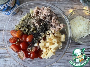 Холодная паста с тунцом