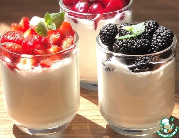 Холодный десерт "Не лимонный поссет" Холодный десерт "Не лимонный поссет"