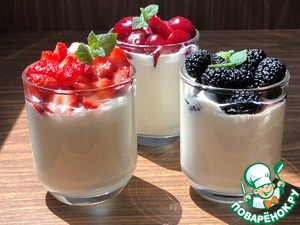 Холодный десерт "Не лимонный поссет" Холодный десерт "Не лимонный поссет"