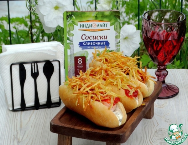 Хот-дог-гриль с картофелем пай Хот-дог-гриль с картофелем пай