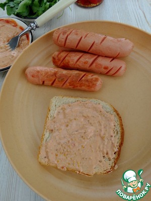 Хот-дог с хлебом Хот-дог с хлебом