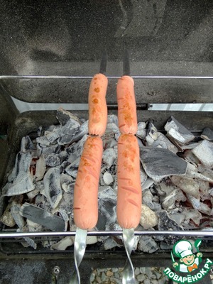 Хот-дог с хлебом Хот-дог с хлебом