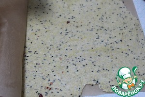 Хрустящие крекеры из поленты и кунжута