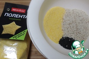 Хрустящие крекеры из поленты и кунжута