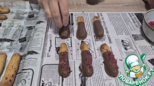 Хрустящие палочки с клюквой к глинтвейну