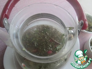 Хвойный чай с мятой и малиной Хвойный чай с мятой и малиной