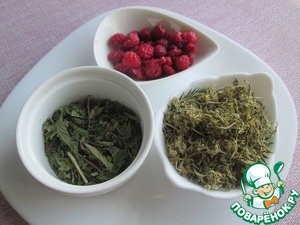 Хвойный чай с мятой и малиной Хвойный чай с мятой и малиной