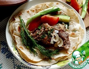 Индейка "Духовая" на лаваше