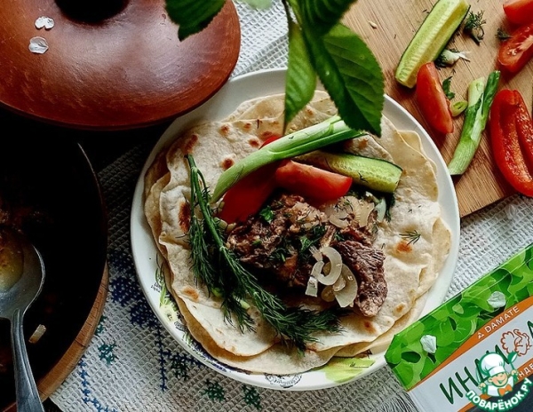 Индейка "Духовая" на лаваше