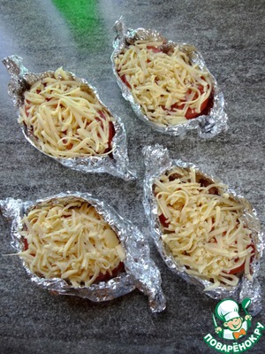 Индейка "под шубой" на гриле Индейка "под шубой" на гриле