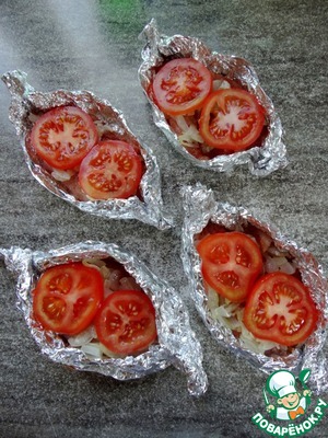 Индейка "под шубой" на гриле Индейка "под шубой" на гриле