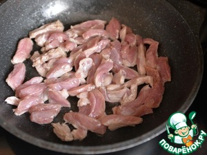 Индейка с грибами эноки Индейка с грибами эноки