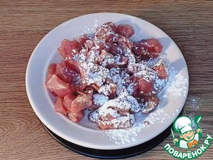 Индейка с грибами на овощной подушке Индейка с грибами на овощной подушке