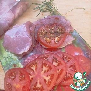 Индейка с томатами и беконом Индейка с томатами и беконом