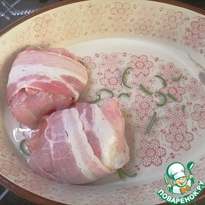 Индейка с томатами и беконом Индейка с томатами и беконом