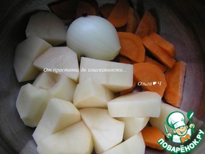 Индейка в сливочном соусе с овощами Индейка в сливочном соусе с овощами