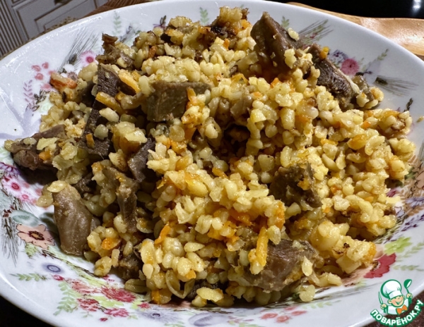 Индюшачьи желудки с булгуром