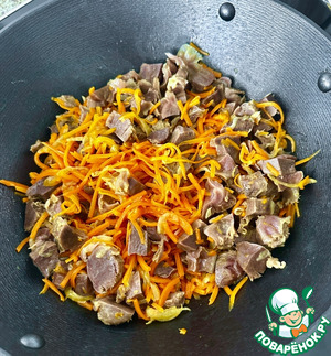 Индюшачьи желудки с булгуром