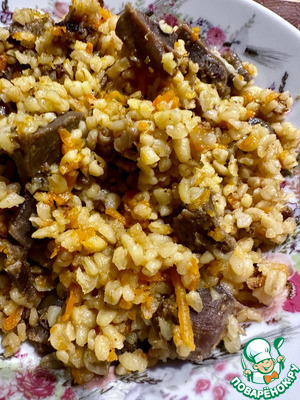 Индюшачьи желудки с булгуром