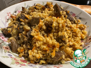 Индюшачьи желудки с булгуром