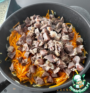 Индюшачьи желудки с булгуром