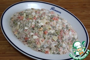 Итальянская закуска "Русский салат с тунцом"