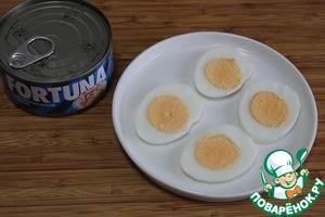 Итальянская закуска "Русский салат с тунцом"