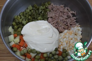 Итальянская закуска "Русский салат с тунцом"