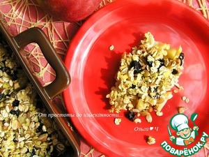 Яблочно-банановый крамбл Яблочно-банановый крамбл