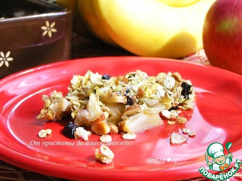 Яблочно-банановый крамбл Яблочно-банановый крамбл