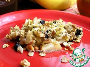 Яблочно-банановый крамбл Яблочно-банановый крамбл