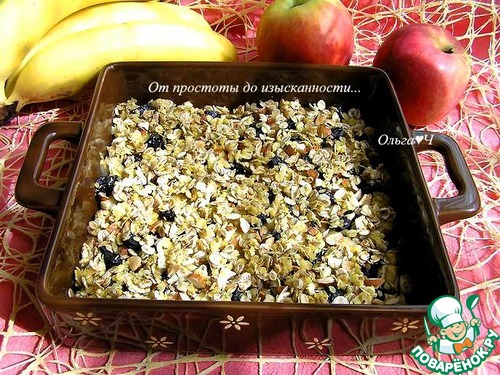 Яблочно-банановый крамбл Яблочно-банановый крамбл