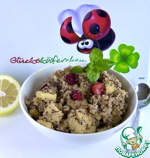 Яблочно-гречневая каша с клюквой Яблочно-гречневая каша с клюквой